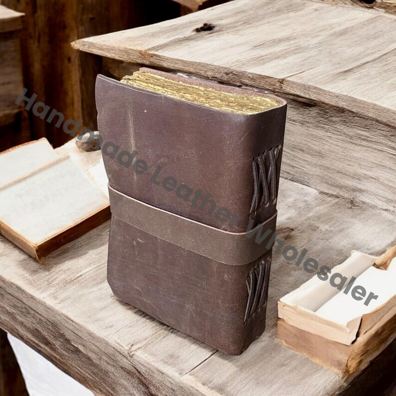 Vintage Leather Journal: Blank Book of Shadows with Antique Lock