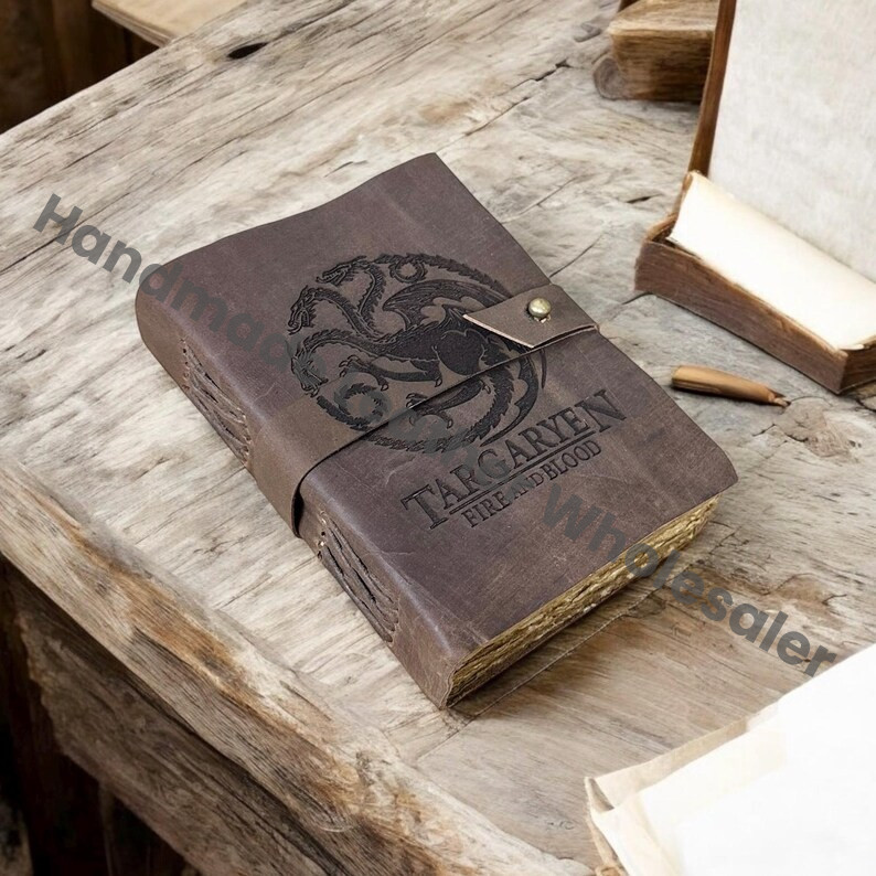 Vintage Leather Journal: Blank Book of Shadows with Antique Lock