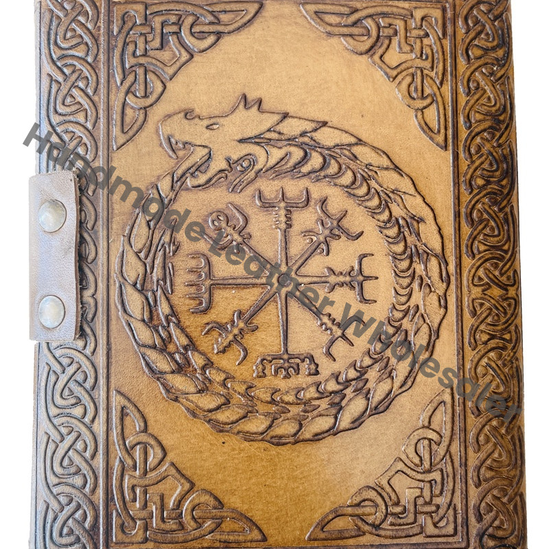 Vintage Leather Journal Notebook Diary for Men & Women Full Genuine Leather With Hand Made Paper Blank Spells Travel Books