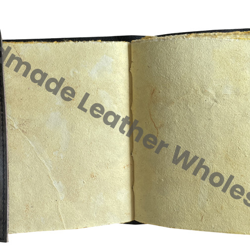 Vintage Leather Journal Sun Moon Stone Antique Handmade Deckle Edge Paper Yellow Charcoal Embossed Sketchbook Gift Custom Logo