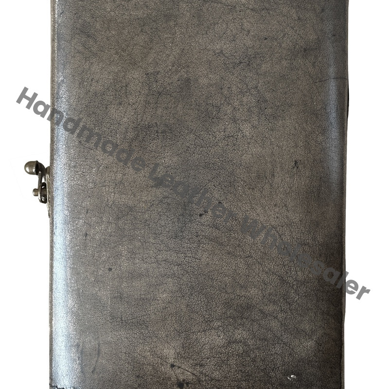 Vintage Leather Journal Sun Moon Stone Antique Handmade Deckle Edge Paper Yellow Charcoal Embossed Sketchbook Gift Custom Logo