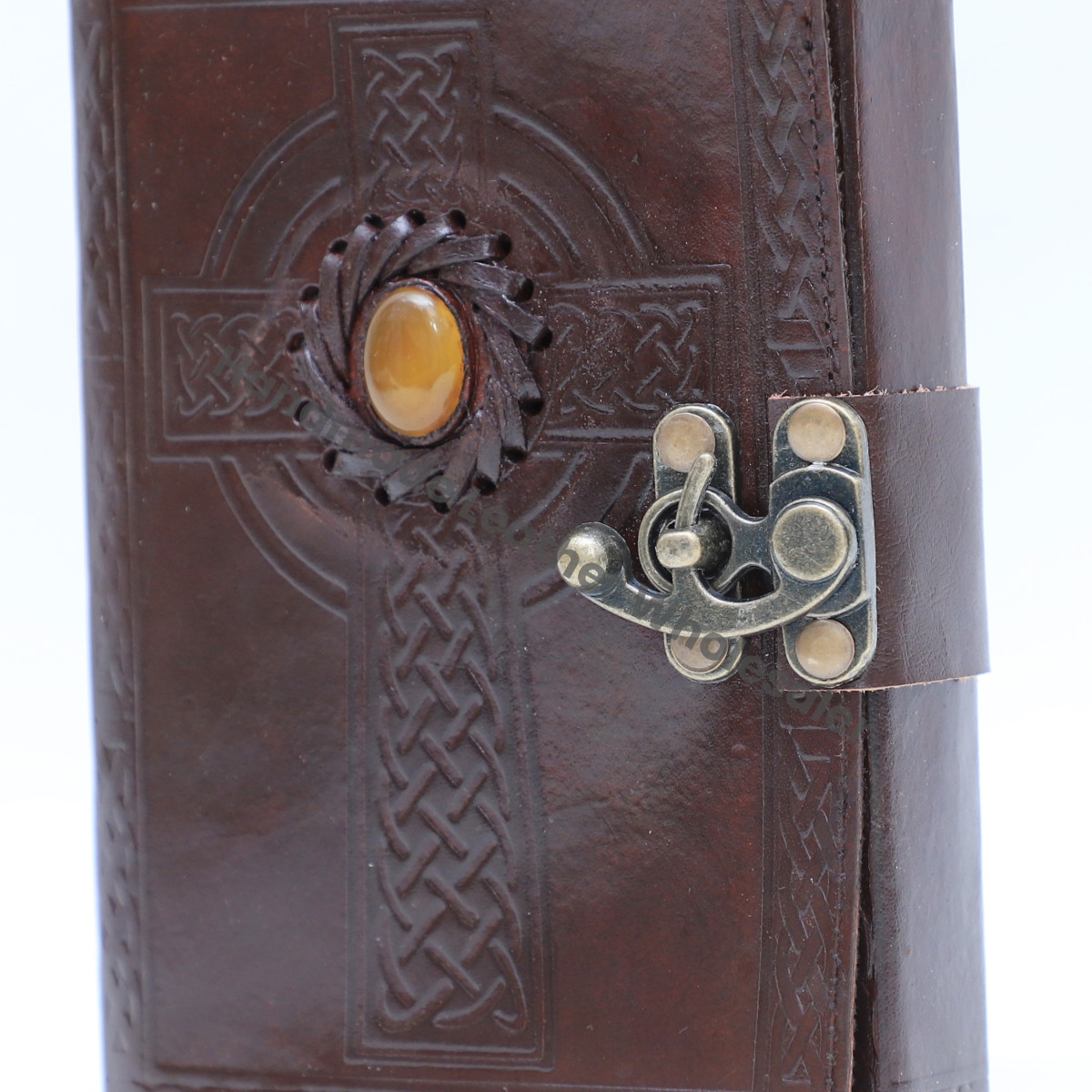 Vintage Leather Journal With Lock Blank Journal Personal Organizer Writing Notebook Cross Antique Unlined Paper Bound Diary