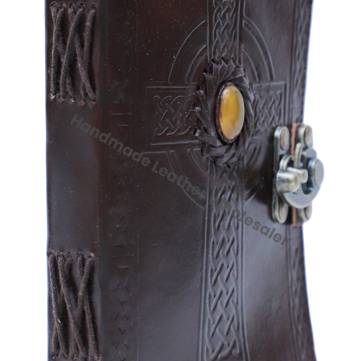 Vintage Leather Journal With Lock Blank Journal Personal Organizer Writing Notebook Cross Antique Unlined Paper Bound Diary