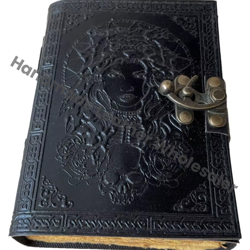 Vintage Leather Journals Thermal Binding Handmade Notebook Rustic Craft Paper Book Diary Writing Travel Gift