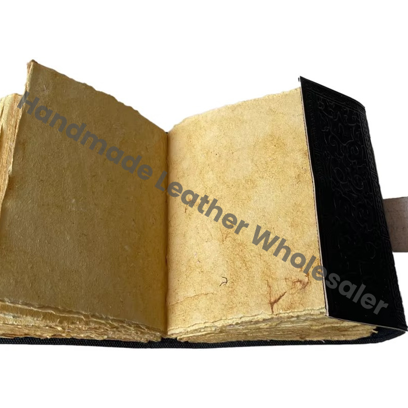 Vintage Leather Journals Thermal Binding Handmade Notebook Rustic Craft Paper Book Diary Writing Travel Gift