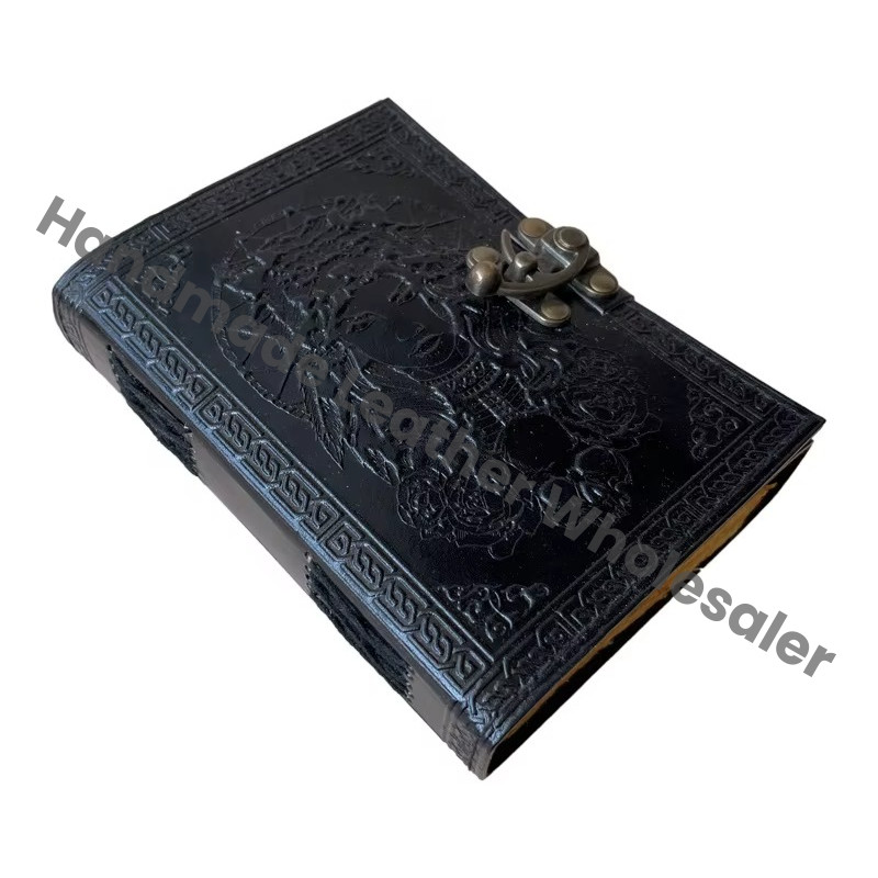 Vintage Leather Journals Thermal Binding Handmade Notebook Rustic Craft Paper Book Diary Writing Travel Gift
