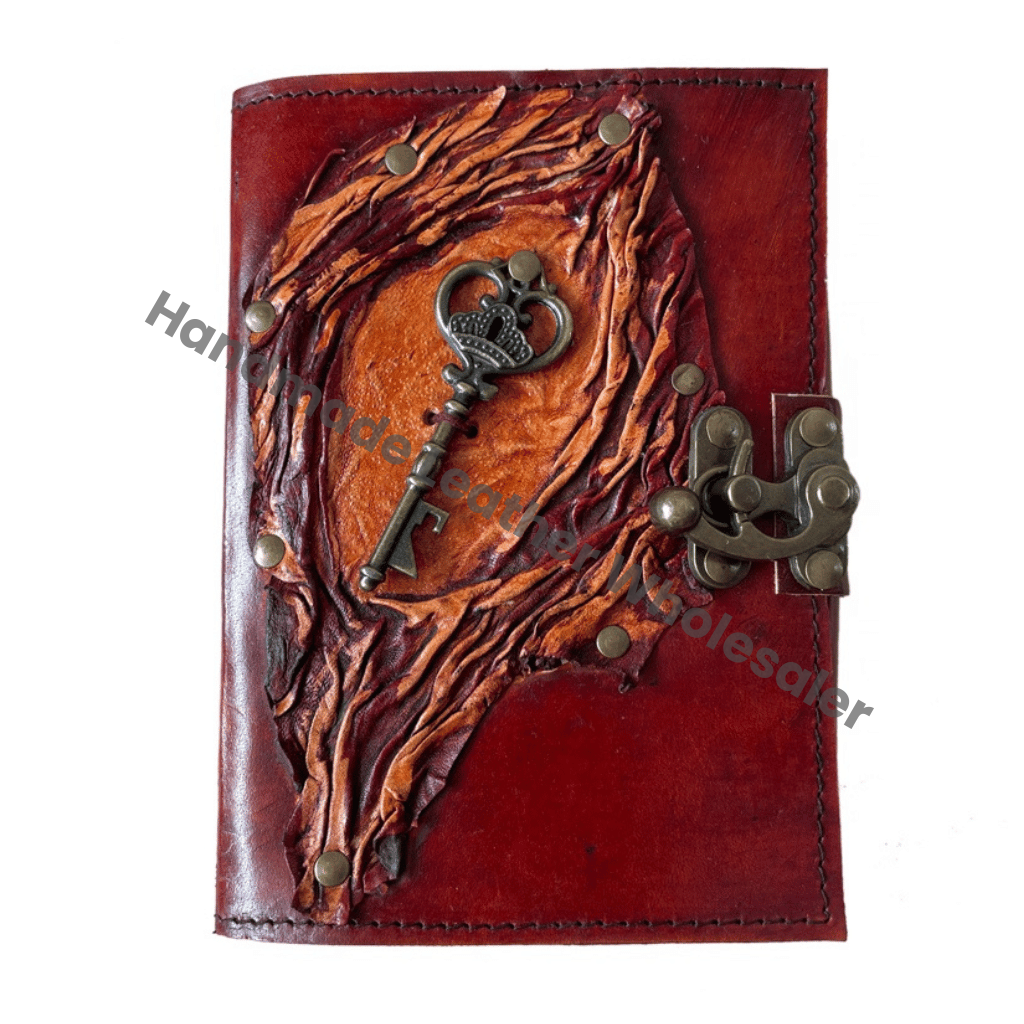 Vintage Leather Spiral Binding Wiccan Journals Charmed Spell Antique Handmade Deckle Edge Paper Brown Gift Sketchbook