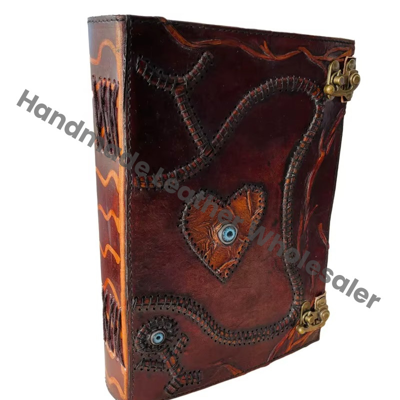 Vintage Printed Leather Address Book Hocus Pocus Book Spells Prop Gifts Halloween Decorations Hard Leather Cover Eco-friendly