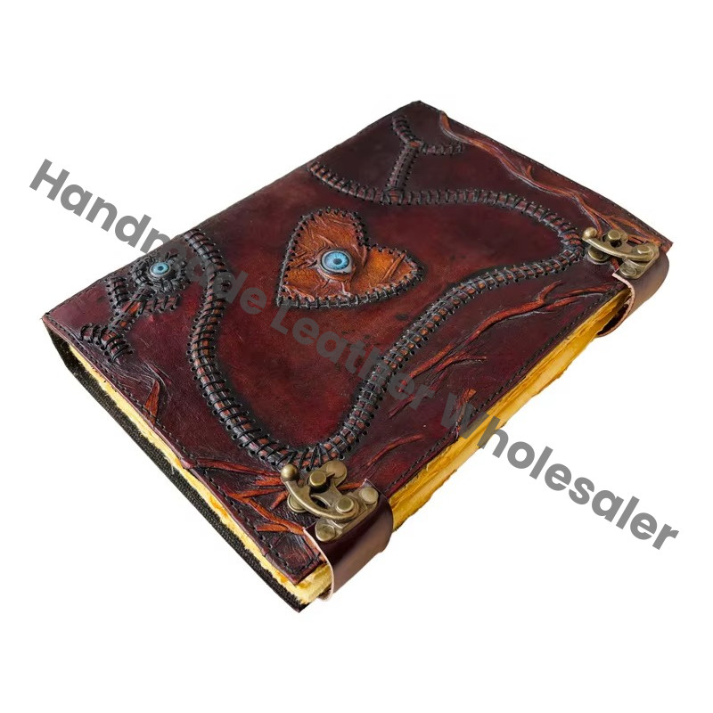 Vintage Printed Leather Address Book Hocus Pocus Book Spells Prop Gifts Halloween Decorations Hard Leather Cover Eco-friendly
