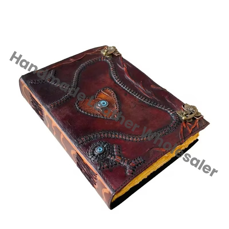 Vintage Printed Leather Address Book Hocus Pocus Book Spells Prop Gifts Halloween Decorations Hard Leather Cover Eco-friendly