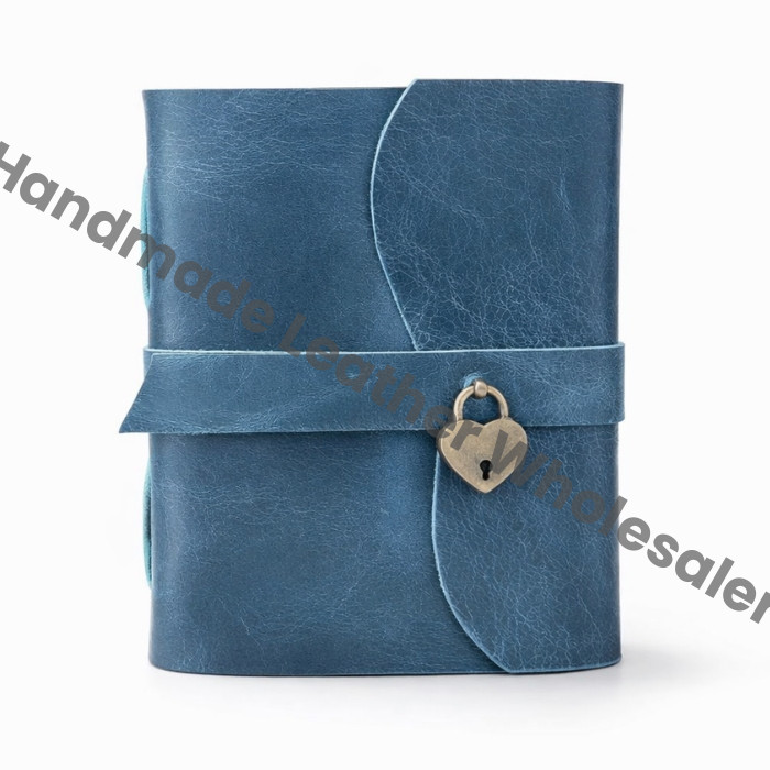 Vintage Style Handmade Leather Diary – Antique Lock Journal with Handmade Pages | Writing & Sketch Notebook