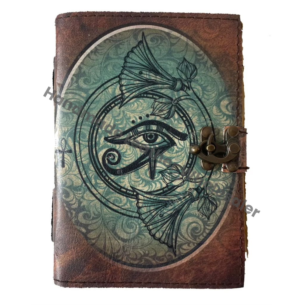 Vintage Wholesaler Hard Leather Spiral Binding Custom Eye Craft Designs Notebook Blank Gift Printed Address Books Planner