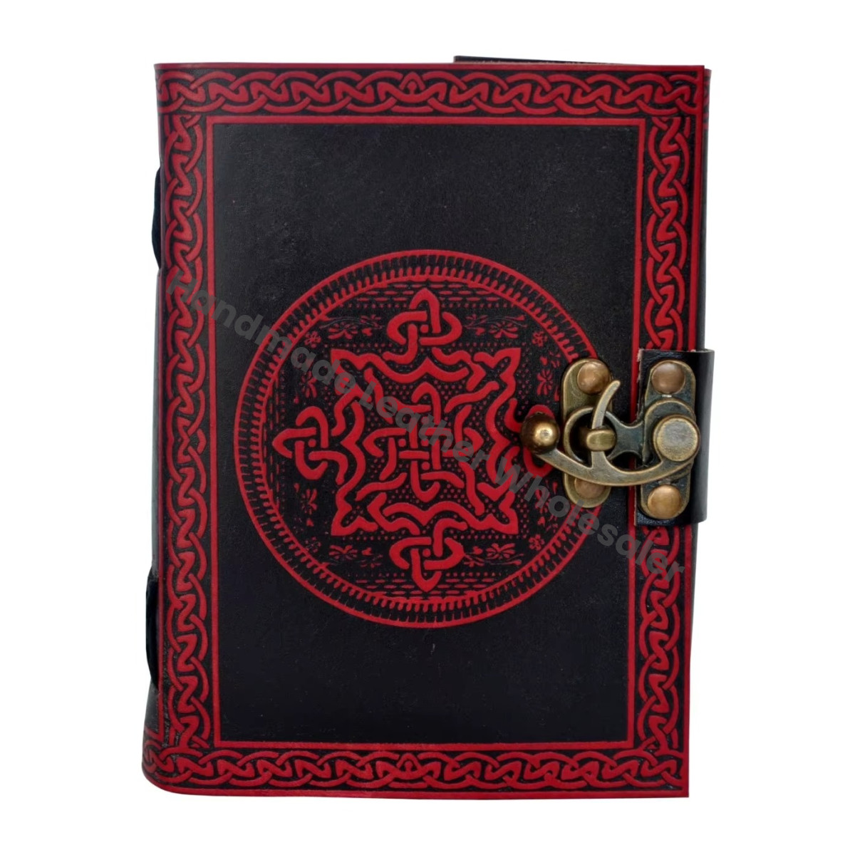 Wholesale Best Price Celtic Knot Leather Hardcover Journal Planner with Thermal Binding Recyclable Handmade Paper Gift for Women