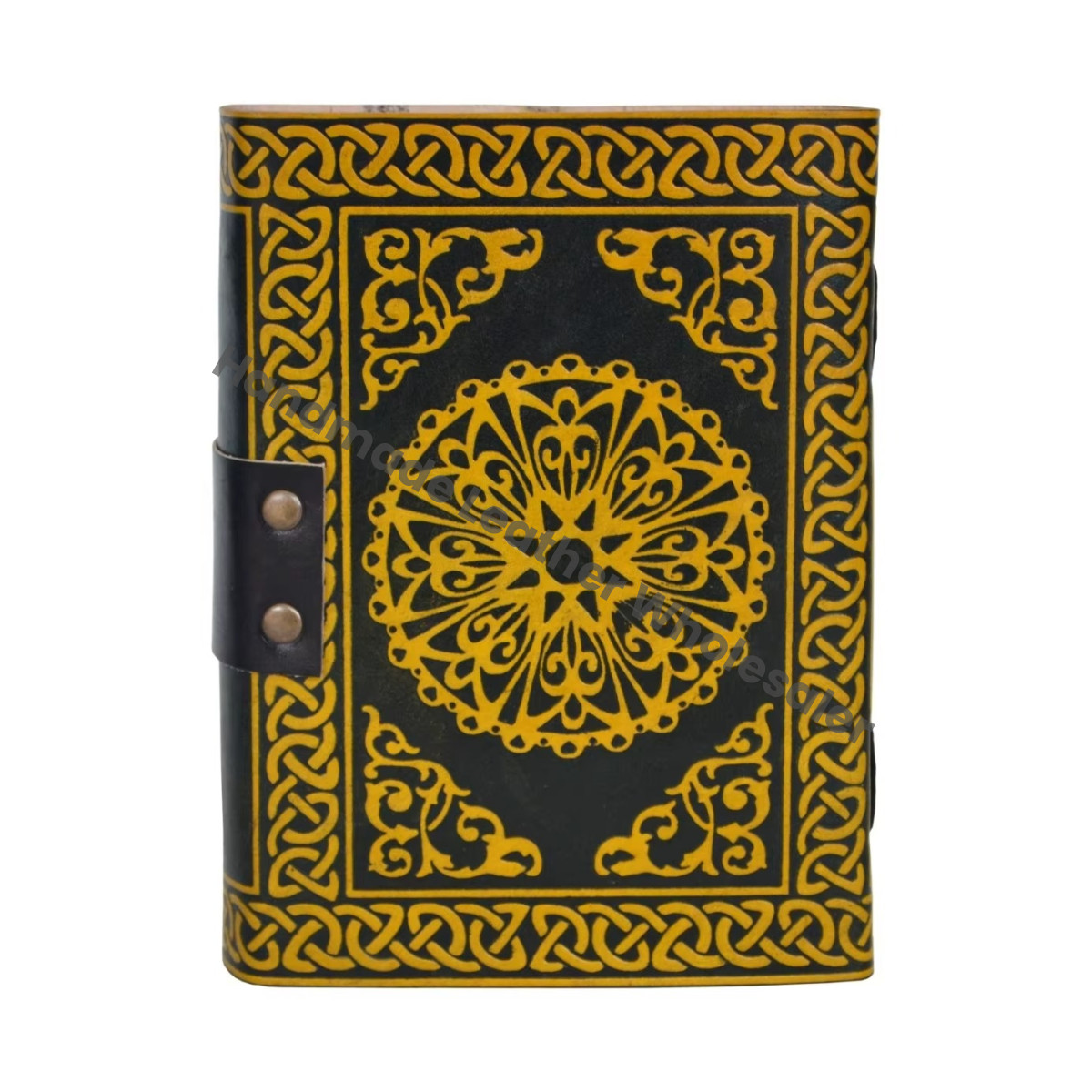 Wholesale Genuine Leather Round Tree Journals Custom Logo Handmade Vintage Notebook Writing Diary Manufacturer
