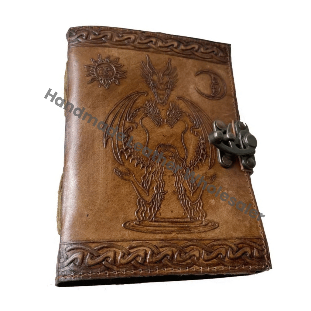 Wholesale Handmade Leather Book of Shadows Spell Book of Shadows With C Lock Handmade for Unisex Vintage Book Journal