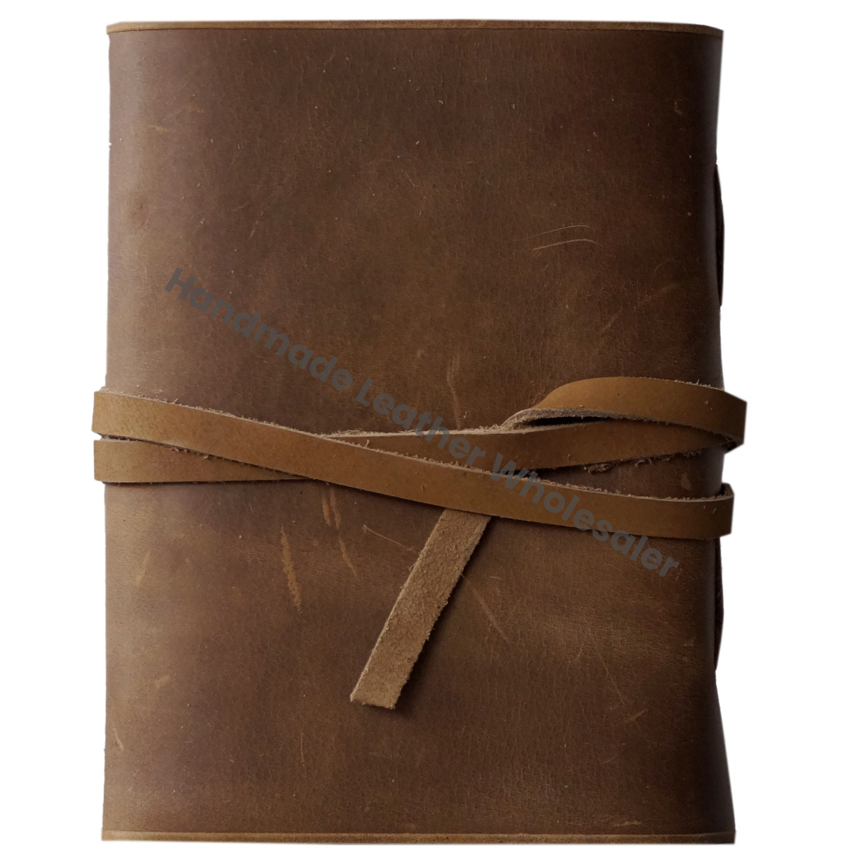 Wolf Leather Journal Water Color Embossed Handmade Soft Leather Cover Saddle Stitching Daily Use Gift for Men Women