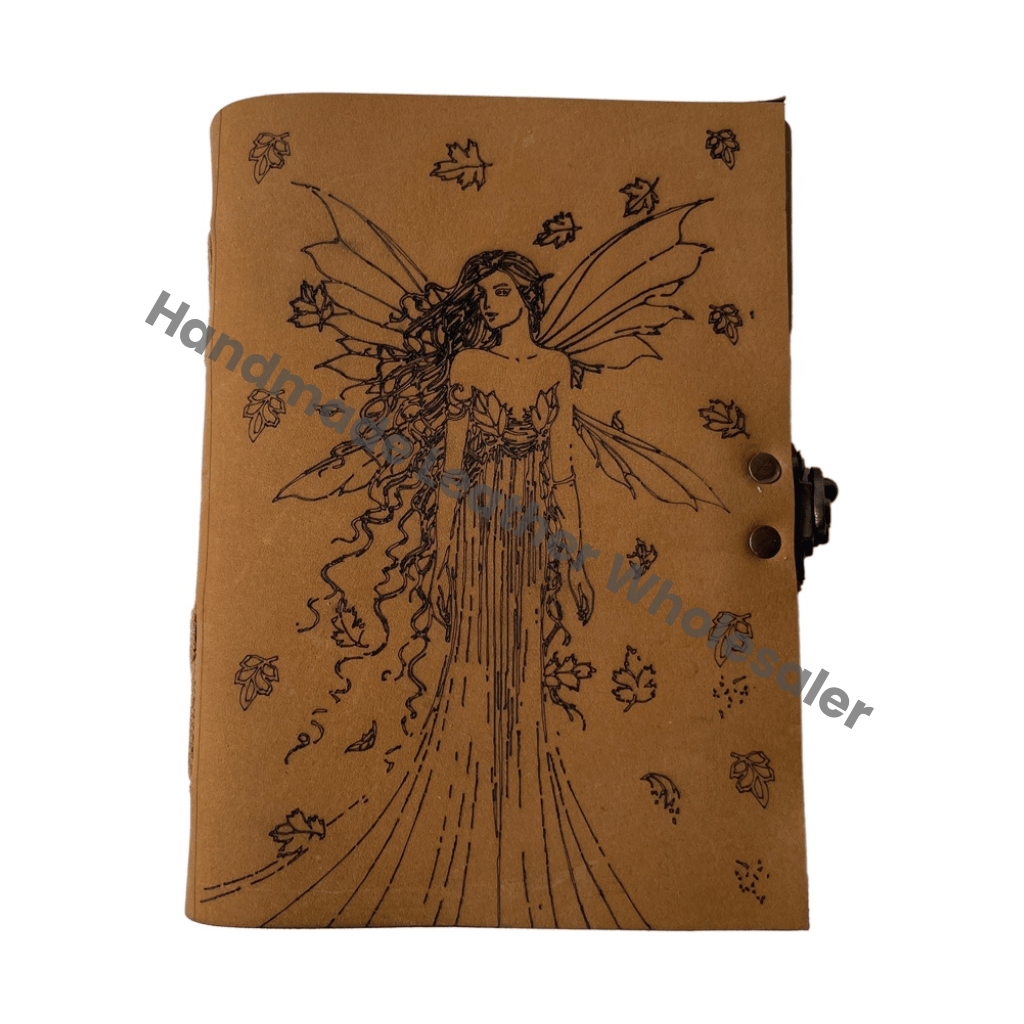 Women's Vintage Handmade Spiral Journal Butterfly Laser Cut Lock Clasp Book of Shadows Prayer Planner and Diary